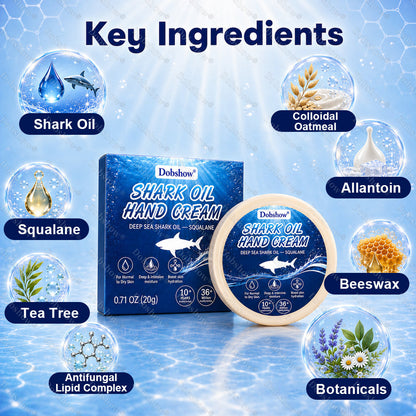 🏆𝐎𝐟𝐟𝐢𝐜𝐢𝐚𝐥 𝐔𝐒 𝐒𝐭𝐨𝐫𝐞-Dobshow® Shark Oil Hand Cream🦈✨Time-Limited Discount🎉