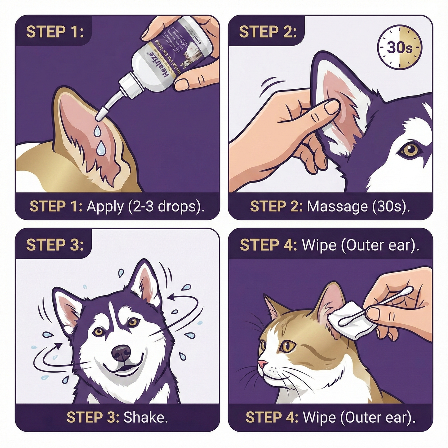 Healrize® Herbal Pet Ear Drops🌿