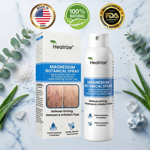 `Healrize® Magnesium Botanical Spray – Advanced Skin Recovery for Psoriasis & Eczema | Rapid Soothing, Steroid-Free