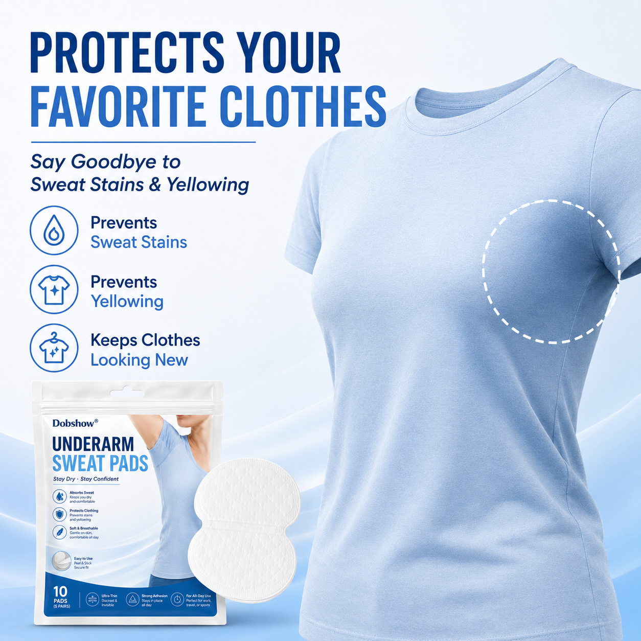 Dobshow® Underarm Sweat Pads