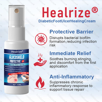 `Healrize® GlucoShield Protective Barrier Film Spray