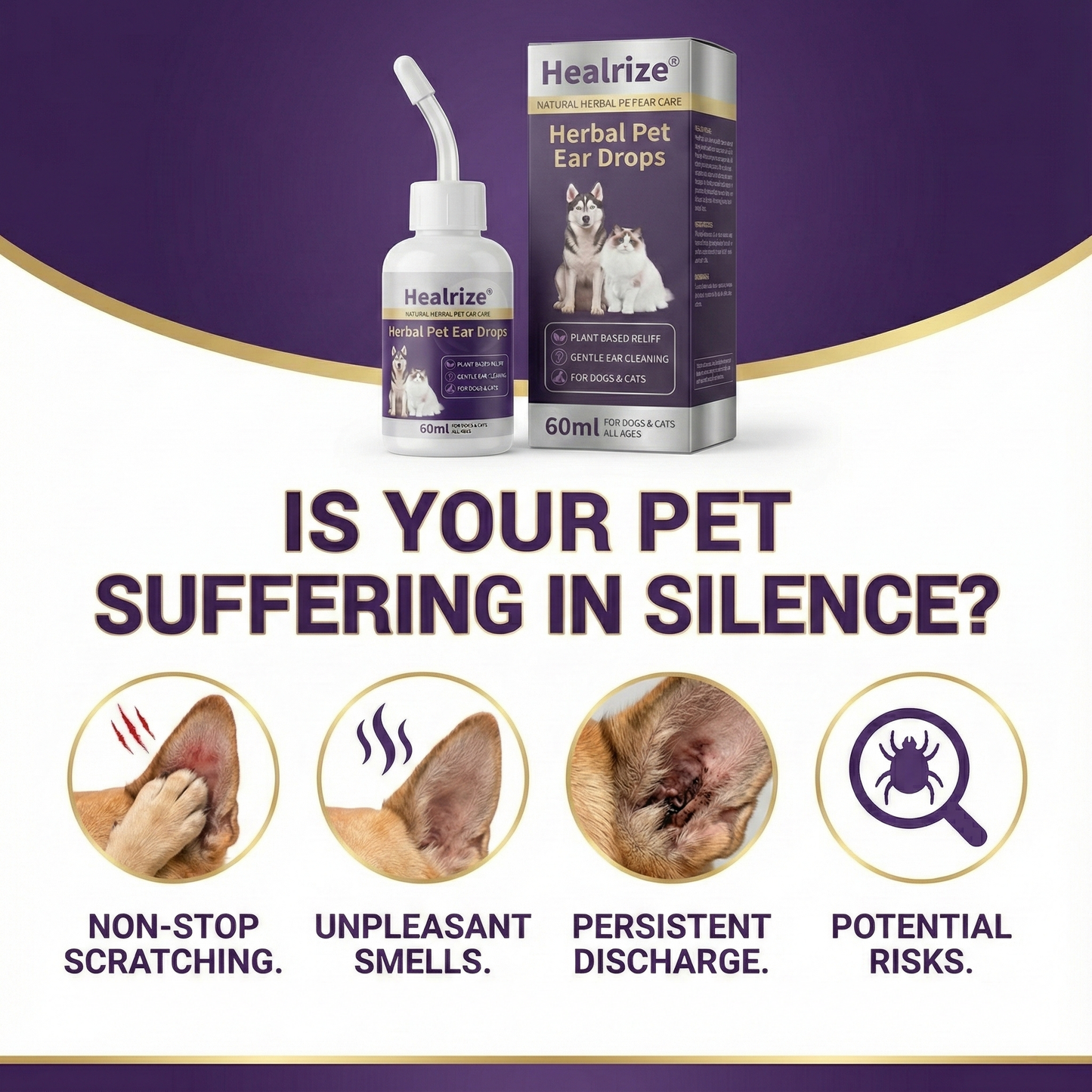 Healrize® Herbal Pet Ear Drops🌿