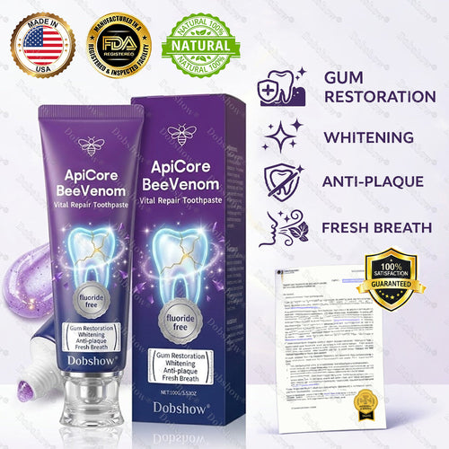`🐝 Dobshow® ApiCore BeeVenom Vital Repair Toothpaste
