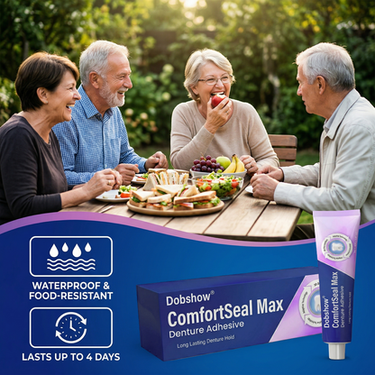 🎉Special limited-time discount-Dobshow® ComfortSeal Max Denture Adhesive-Long‑Lasting Hold for Secure Denture Wear🌎Global Shipping