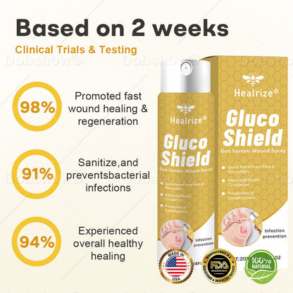Best Seller🔥 Healrize® GlucoShield Bee Venom Wound Spray-Supports diabetic foot care & speeds up wound recovery 🎉Special limited-time discount