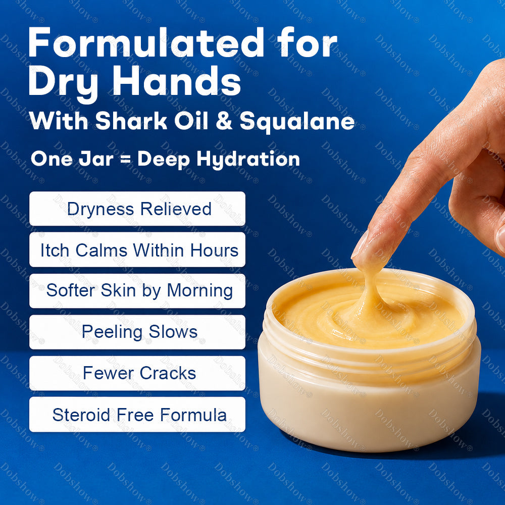 🏆𝐎𝐟𝐟𝐢𝐜𝐢𝐚𝐥 𝐔𝐒 𝐒𝐭𝐨𝐫𝐞-Dobshow® Shark Oil Hand Cream🦈✨Time-Limited Discount🎉