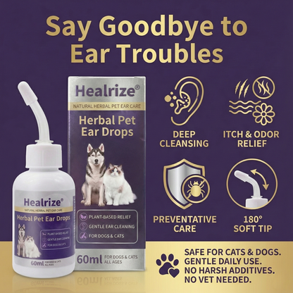 Healrize® Herbal Pet Ear Drops🌿
