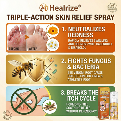 🔥Best Seller🔥Healrize® Bee Venom Antifungal & Antibacterial Spray🎉Special limited-time discount