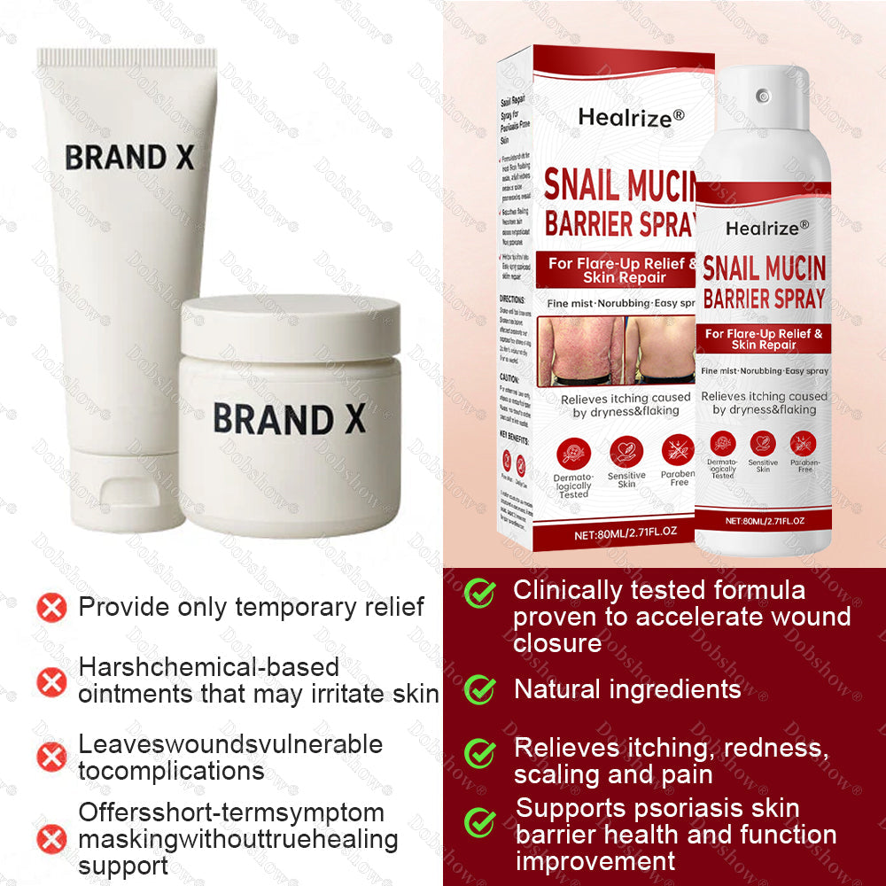 🔥Best Seller🔥Healrize® Snail Mucin Barrier Spray for Flare-Up Relief & Skin Repair🎉Special limited-time discount