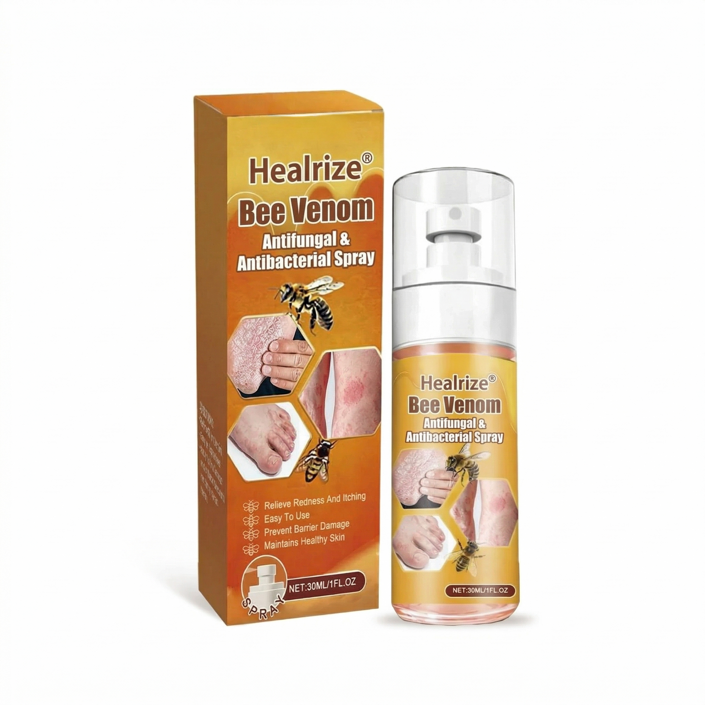 🔥Best Seller🔥Healrize® Bee Venom Antifungal & Antibacterial Spray– Advanced Skin Recovery for Psoriasis & Eczema🎉Special Limited Time 50% OFF