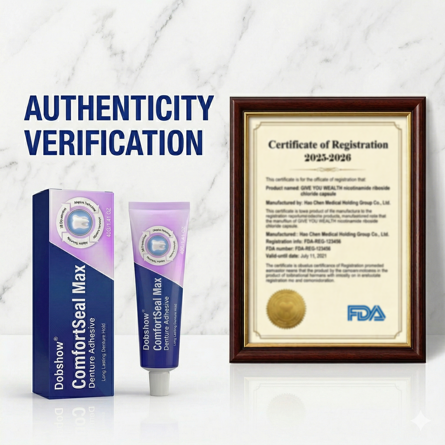 🎉Special limited-time discount-Dobshow® ComfortSeal Max Denture Adhesive-Long‑Lasting Hold for Secure Denture Wear🌎Global Shipping