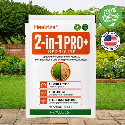 🎉Special limited-time discount🎉Healrize® Advanced 2-in-1 Pro+ Herbicide-Upgraded Formula for 6-Hour Rapid Kill, Root Eradication & Destroys Glyphosate-Resistant Weeds🔥Best Seller🔥