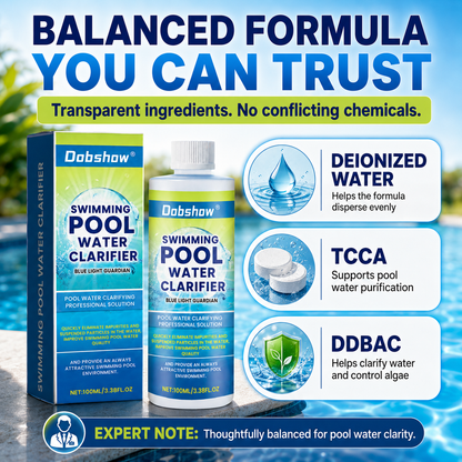 🎉Special limited-time discount🎉Dobshow®  Swimming Pool Water Clarifier-Ultra-concentrated and odor-free: 24-hour rapid algae rescue for long-lasting clarity and crystal-clear water🔥Best Seller🔥