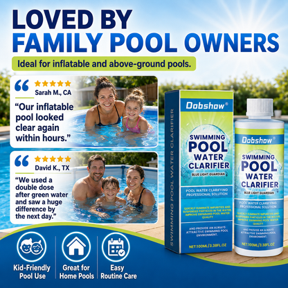 🎉Special limited-time discount🎉Dobshow®  Swimming Pool Water Clarifier-Ultra-concentrated and odor-free: 24-hour rapid algae rescue for long-lasting clarity and crystal-clear water🔥Best Seller🔥