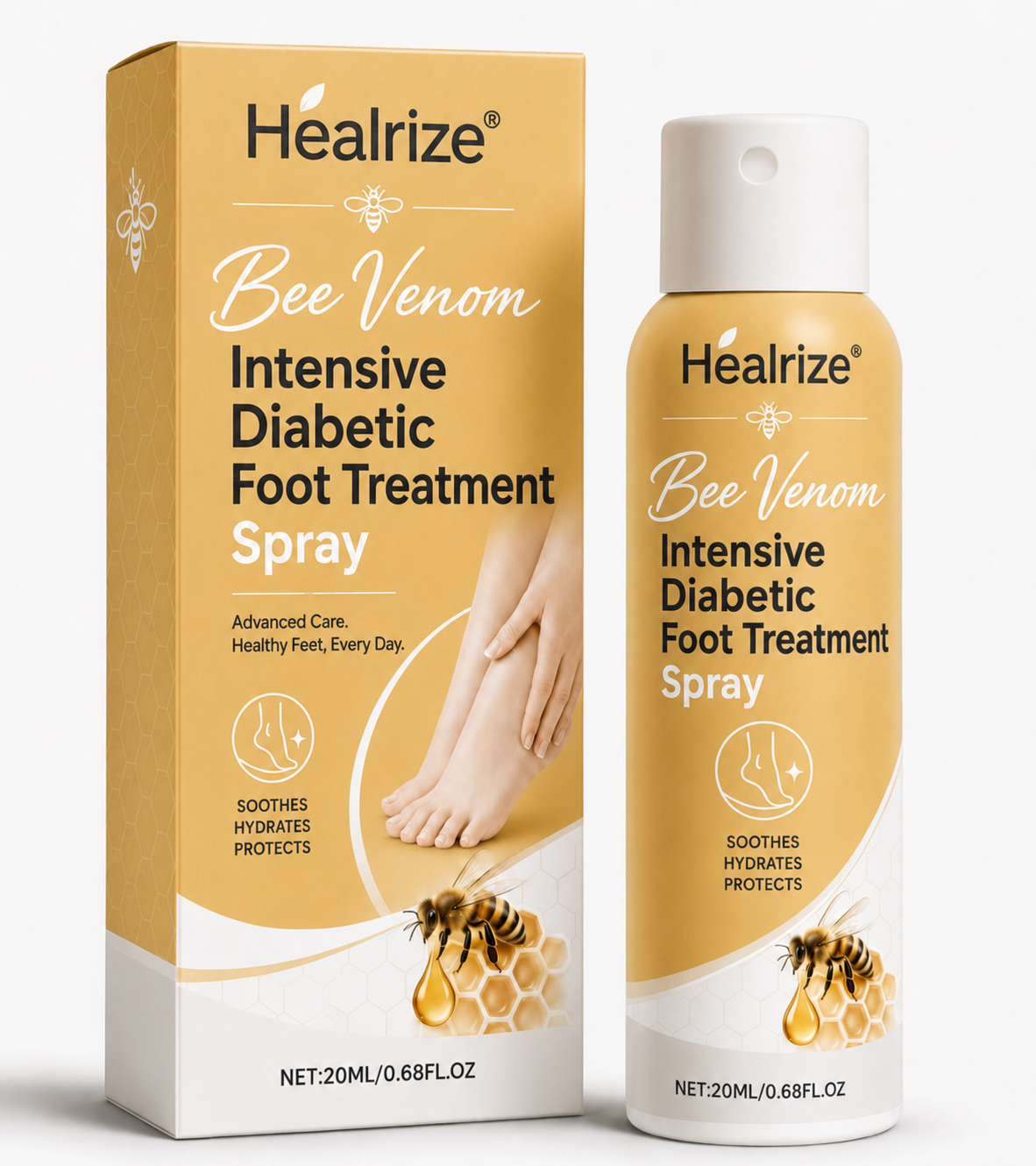 🎉Limited-time discount🎉Healrize®Bee Venom Intensive Diabetic Foot Treatment Spray🔥89K+SOLD🔥