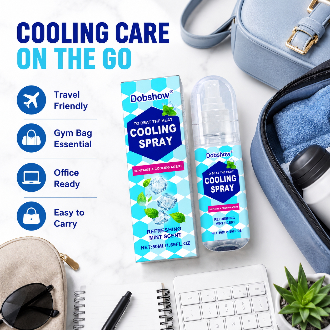 Dobshow® Body Cooling Spray,Cool Spray for Summer
